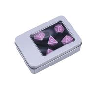 Limtula Dés De Différentes Formes 7 Pièces Différents Nombres Visages Nombres Numériques Éducatifs Divertissement Bureau Jeux Rôle en Acrylique Ensemble Dés