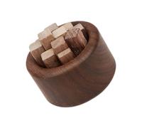 Limtula Diffuseur en Bois pour huiles essentielles, diffuseur en Bois, décoration de Table foncée, pièce Ronde texturée pour la Maison, Le Bureau, l ' étagère, l ' entrée, Le dans Les espaces Les