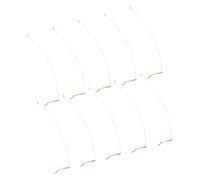 Limtula Diviseur de Crochet d ' équilibre à Lame Unique en Acier Inoxydable, connecteur d ' équilibre de pêche, Tube de Manchon d ' Alimentation 15/20 / 30 / 40cm, 10 pièces