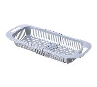 Limtula Égouttoir à Vaisselle Extensible, Panier de vidange, Gray | Panier de vidange de rangement extensible, légumes, fruits, vaisselle, facile à utiliser, égouttoirs à