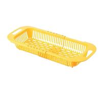 Limtula Égouttoir à Vaisselle Extensible, Panier de vidange, Yellow | Panier de vidange de rangement extensible, légumes, fruits, vaisselle, facile à utiliser, égouttoirs à