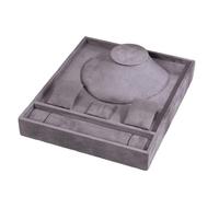 Limtula Élégant plateau de rangement en velours pour bracelets, colliers et boucles d'oreilles, accessoires d'organisation, support de collier et boucles d'oreilles