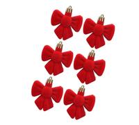 Limtula Ensemble d ' Affichage d ' Ornements de nœuds en Ruban, Bright Red