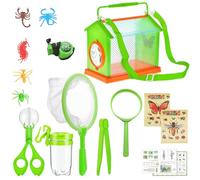 Limtula Ensemble d ' Exploration pour pour Les Petits aventuriers Comprenant Une boîte d ' Observation, Une Pelle Pratique, Un Attrape-Gogga et Un Filet à Papillons Ensemble d ' explorateurs pour