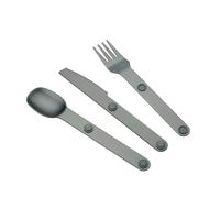 Limtula Ensemble d ' ustensiles de Voyage magnétiques 3 pièces, Fourchette cuillère en Aluminium Outils de dîner en Plein air Couverts magnétiques Portables