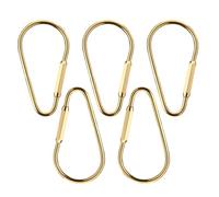 Limtula Ensemble De 5 Cuivre en Cuivre Copper Charme Clés Porte- Accessoires Porte- Parfaits pour Les Projets Plein Air Et Les Collecteurs avec Vis Verrouillage Sécurisé