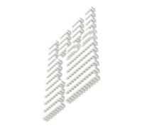 Limtula Ensemble de Peignes en Acrylique de Tailles, White | Ensemble de supports d ' organisation de câbles d ' ordinateur, pour câbles d ' unité d ' alimentation, cartes mères 24