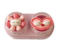 Limtula Étui à lentilles et outil de retrait compact en caoutchouc pour les yeux, facile à transporter, applique les contacts en toute sécurité, étui portable avec pince à épiler, H