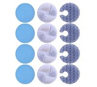 Limtula Filtre à Charbon Actif de Remplacement, 4 Jeux, pour Fontaine à Eau de Chat, Fleur de Remplacement pour Animal de Compagnie Rond et Coton Rond pour Animaux de Compagnie
