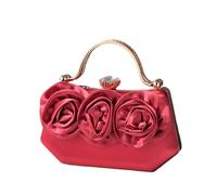 Limtula Fleur Satins De Fleur À Main Pour Les Plans Dîners Sangle De Chaîne Élégante Crossbody Rignestones Claket Purse Party