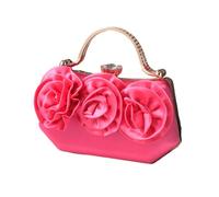 Limtula Fleur Satins De Fleur À Main Pour Les Plans Dîners Sangle De Chaîne Élégante Crossbody Rignestones Claket Purse Party