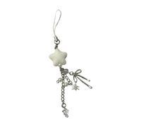 Limtula Flocage Bowknot Téléphone Charm Perle Cordon Perles Petit Charm pour Smartphone Accessoires Cadeau Élégant Lanière pour Femme