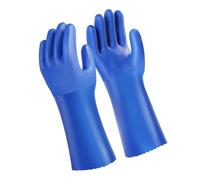 Limtula Gants de protection ergonomiques en PVC résistant à l'huile et à l'acide pour le jardinage, le laboratoire, la transformation des aliments, les mécaniciens en PVC