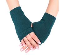 Limtula Gants Demi-Doigts Unisexes de Couleur Unie, Automne-Hiver, Tricot Extensible, sans Doigts, Mitaines de Conduite, Chauffe-Mains Courts, Gants de Travail d ' Hiver pour Hommes