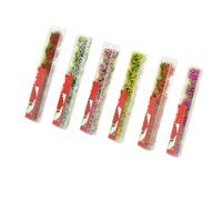 Limtula Grappe de fleurs miniatures colorées - Groupes de végétation - Herbe - Tufts statiques - Modèle de paysage - Militaires - Disposition statique