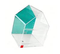 Limtula Habitat pour Reptiles Contenant Une Ventilation, Fermeture magnétique, Chambre Transparente, enclos pour créatures Miniatures, Terrariums