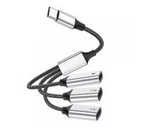 Limtula Hub USB C 3 en 1 Type C USB2.0 Adaptateur Répartiteur avec Alimentation 60 W Port OTG de données et Chargement Rapides Hub USB pour Ordinateur Portable pour Tablette