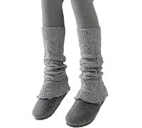 Limtula Jambières à paillettes pour filles, extensibles, empilables, poignets antidérapants pour l ' école/usage quotidien, chaussettes en acrylique pour tout-petits, Gray
