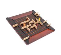 Limtula Jeu de Table de Planification d ' itinéraire, à partir de 3 Ans | Ensemble de stratégie en bois pour deux joueurs avec 4 pions, 20 murs, plateau carré compact, amusant à l ' intérieur