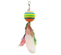 Limtula Jouet interactif à Plumes pour Chats, Teaser, Jouet à Plumes avec Cloches Fortes, de tête de Remplacement pour l ' intérieur