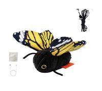 Limtula Jouet interactif pour Chat Papillon pour Chats d ' intérieur, Gold | Trois modes de jeu, teaser en peluche avec option de à ventouse