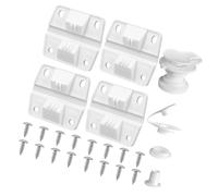 Limtula Kit de réparation de Coffre avec charnières de Couvercle, B | Fentes de sur chaque charnière, mouvement articulé sans accroc, matériel pour réparation du couvercle de la