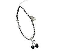 Limtula L'accessoire De Bijoux Téléphone En Perles Belles Cerises Polyvalent Ajoute L'élégance À Vos Articles Personnalisés Accessoire Mobile À Usage Quotidien Décontracté