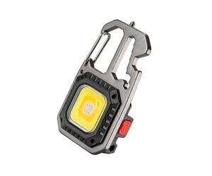 Limtula Lampe de Poche LED multifonctionnelle avec Crochet Porte-clés ABS, 3 Modes pour Camping randonnée urgences, lumière Porte-clés Rechargeable USB