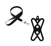 Limtula Lanière de téléphone Portable sécurisée et Anti-Chute avec, Black | Sangles de cou en silicone, de téléphone portable sécurisé pour la sécurité quotidienne du téléphone,