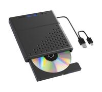 Limtula Lecteur de CD externe USB 3.0 2.0 type C pour lecteur de CD, DVD, ROM, graveurs portables pour ordinateur portable, ordinateur de bureau, Win11/10/8/7 enregistreur mobile
