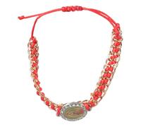 Limtula Les bracelets tressés faits à la main de la Vierge en alliage de religion sont offerts hommes ou femmes comme cadeaux et prière 4 couleurs peuvent choisir de la Vierge