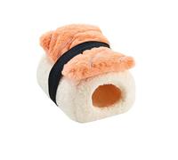 Limtula Lit de Repos pour Hamster en Forme de Sushi, cachette en Coton en Peluche, nid en Peluche pour rongeurs et Petits Animaux Chinchillas, abri Confortable pour Souris