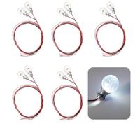 Limtula Lot de 10 Ampoules LED Miniatures pour modèles, 1 75 White | Petites ampoules LED pour maison de poupée et scène de modèle, accessoire d ' éclairage blanc chaud / blanc économe en