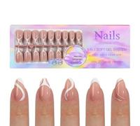 Limtula Lot de 150 faux ongles à presser réutilisables et pratiques pour les amateurs de mode pour un usage quotidien