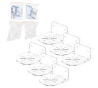 Limtula Lot de 2 étagères murales en acrylique transparent pour moniteur de bébé, étagère de caméra de sécurité, support de haut-parleur facile à installer
