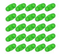 Limtula Lot de 25 cloches de signalisation lumineuses résistantes aux chocs pour pêcheurs à la ligne en plein air, pêche de nuit, dispositif facile à installer
