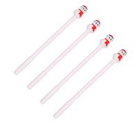 Limtula Lot de 4 stylos de Noël avec dessins animés 0,5 mm, séchage rapide, séchage rapide, écriture sans problème, pour étudiant ou adulte qui remarquent écrire un journal doux