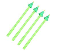 Limtula Lot de 4 stylos de Noël avec dessins animés 0,5 mm, séchage rapide, séchage rapide, écriture sans problème, pour étudiant ou adulte qui remarquent écrire un journal doux