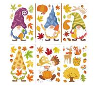 Limtula Lot de 6 autocollants amovibles réutilisables pour fenêtre d'automne pour maison, bureau, porte en verre, déni de fenêtre