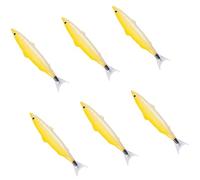 Limtula Lot de 6 clapiers en forme de poisson pour enfants, garçons, étudiants, jeu, récompense, chaussettes de Noël, remplissage 0 5 mm, lisse pour écrire un stylo décoratif en forme de poisson