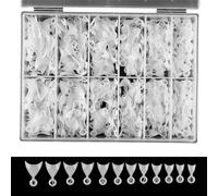 Limtula Lot de 600 faux ongles courts ovales courts demi-couvrants French Tips ronds demi-couvrants