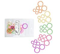 Limtula Marqueurs De Couture Ronds pour Tricot Joints Toriques Colorés Verrouillage Crochet en Métal Couture Colorée Verrouillage Crochet en Métal 30 Pièces