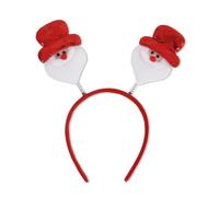 Limtula MerryChristmas Bandeau rouge avec nœud et bonhomme de neige Accessoires pour cheveux de vacances Fournitures de fête