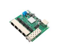 Limtula Module Ethernet Gigabit RJ45 à 6 Ports Peu encombrant, Standard A | Prend en la connexion par fibre optique avec des indicateurs LED pour la mise en réseau des caméras et le