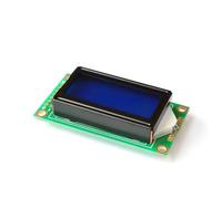 Limtula Module LCD Industriel 0802A, Affichage de caractères 8x2, rétroéclairage Bleu/Vert, Zone de visualisation optimale, Module LCD pour équipement de Laboratoire