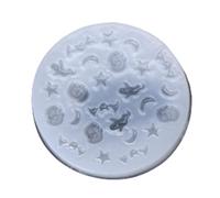 Limtula Moule en silicone pour fabrication de bijoux en résine Motif chauve-souris citrouille lune