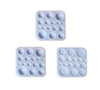 Limtula Moules en résine de Silicone Brillant, Ronds, pour Patchs de Pierres précieuses, Anneaux, pendentifs, Ornements, Bijoux, résine époxy, moules d ' Artisanat, Anneaux, Collier