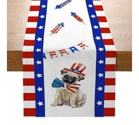 Limtula Nappes du Jour De L'indépendance Ornement Table Délicat Décors du Jour L'indépendance Chemin Table