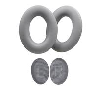 Limtula Oreillettes en Cuir protéiné pour Casque QC35, Gray | Étui de remplacement en cuir protéiné pour éponges souples, protège-oreilles, oreillettes, pièce de réparation