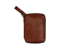 Limtula Organisateur de matériel de pêche en ruisseau | Pochette compacte en PU caramel mesurant 4, 33 x 3, 35 pouces pour petits leurres, hameçons et plombs lors de